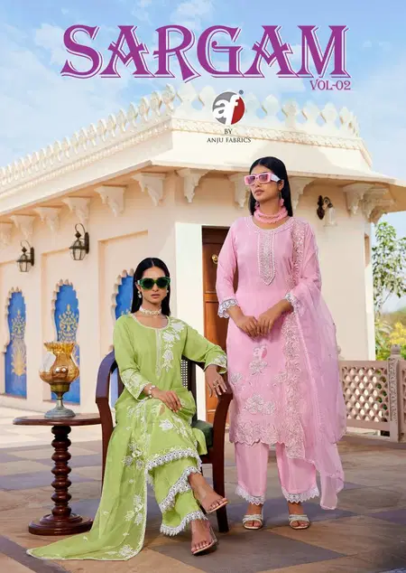 Sargam Vol 2 By Af Maslin Kurti Bottom With Dupatta Wholesale Market Surat